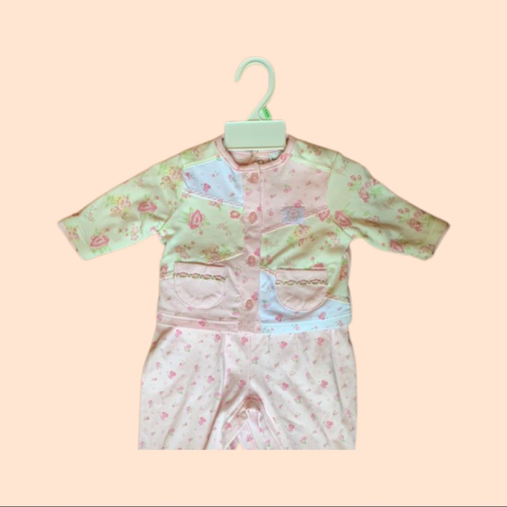 NWT 6 month's 2 piece set pink floral
